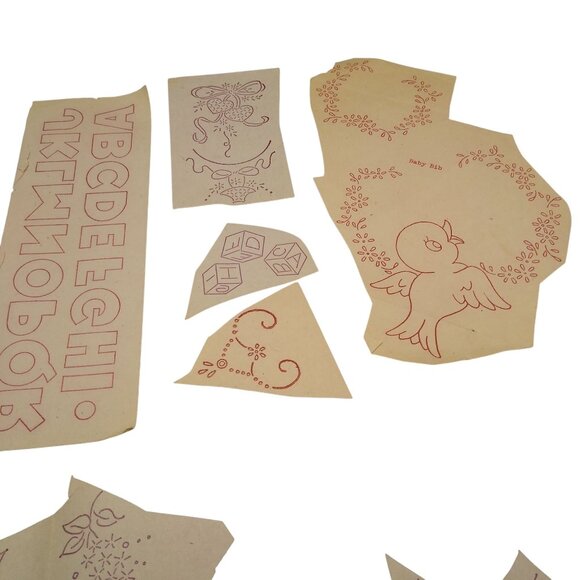 Vintage Nursery Transfer Patterns, MCM Workbasket Iron On Transfers, 1960s Baby - Picture 2 of 3